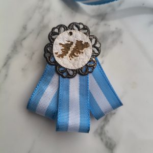 Escarapela Malvinas con 3 lazos